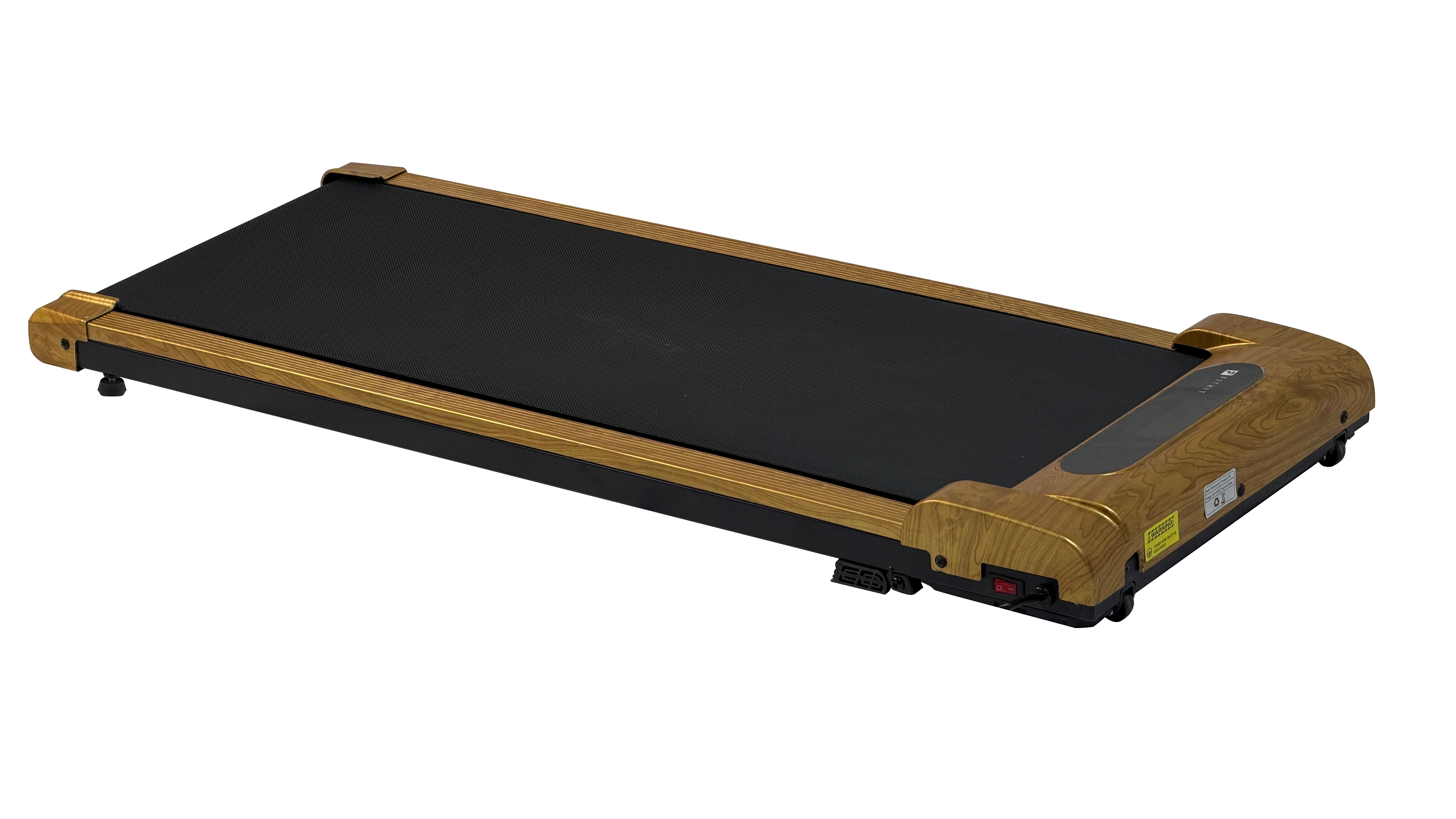 Fitkit by Cult Walking Lite Walking Pad (BLDC 3.5HP Peak Power) Compact & Foldable Under Desk DC Motor Treadmill | Max Weight: 120kg | Home use with Remote Control (Brown)