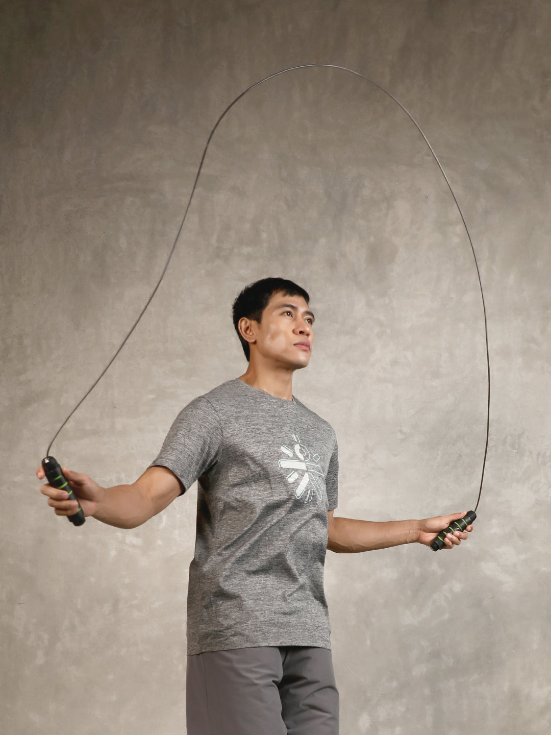 cult Adjustable Skipping Rope with weights Unisex Green