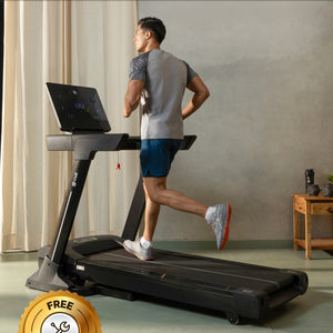 Cult SmartStrideElite Brushless AC Motor (8HP Peak) Treadmill | Max Weight: 150kg | 20 Level Auto Incline (with 6 months extended warranty)