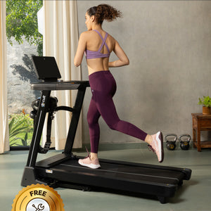 Cult SmartStrideActive BLDC Motor (5HP Peak) Treadmill with Massager | Max Weight: 130kg | 15 Level Auto Incline (with 6 Months extended warranty)