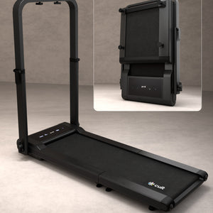Cult Fold Plus Center-Folding Walking Pad with 5HP Motor with Easy Remote Control | Max User 130kg | Top Speed 8kmph | Running Deck 39.3 x 15.7 inches | Space Saving & Perfect for Home use Treadmill (with 6 Months Extended Warranty)