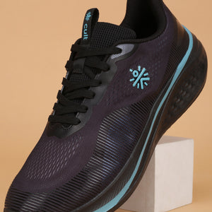 cult Men's Typhon Running Shoes - Black/Turquoise