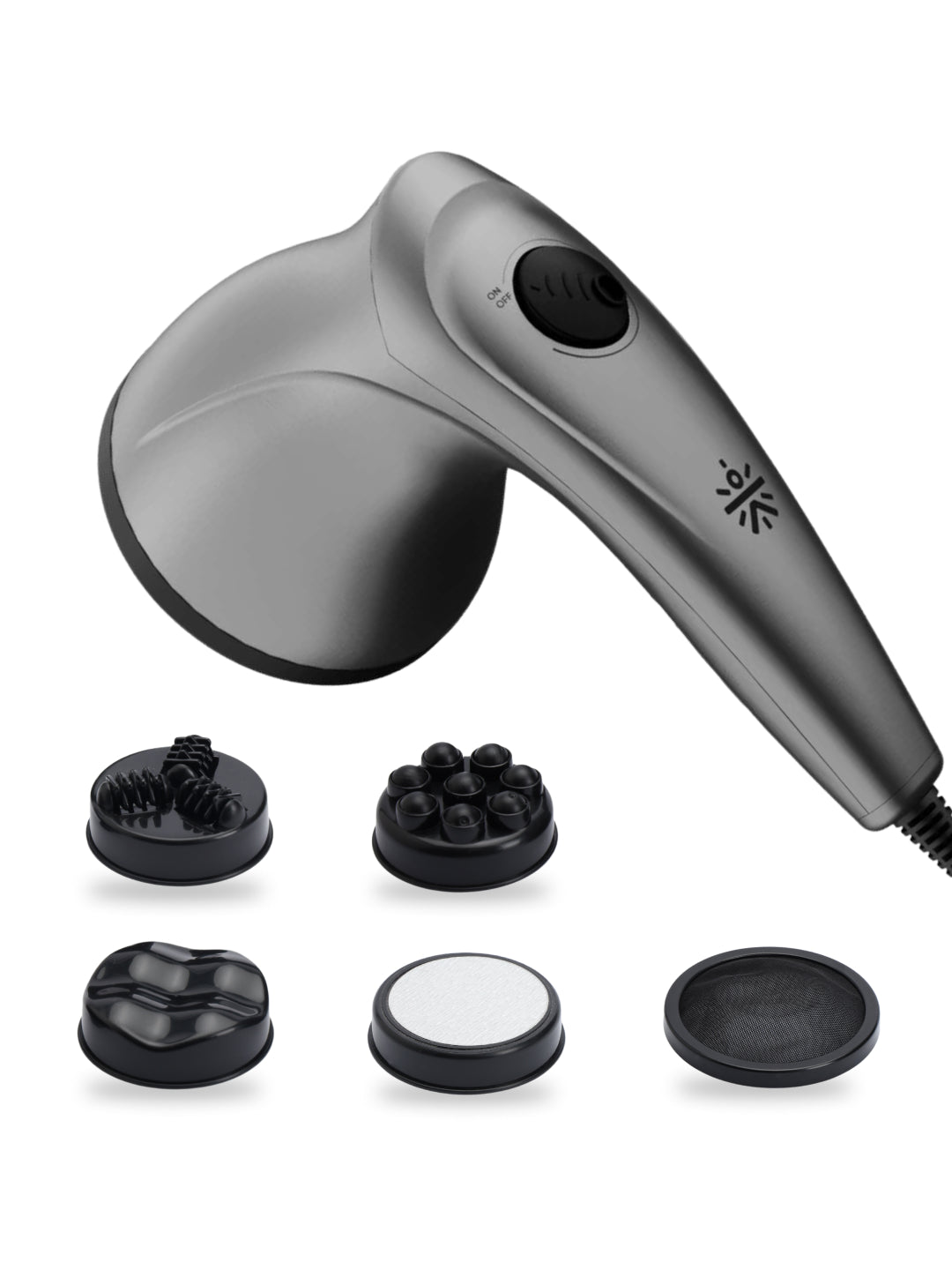 Cult Recover Pro Corded Electric massager, Variable Speed Settings, 4+1 Interchangeable heads, Deep Tissue full body Hammer Massager