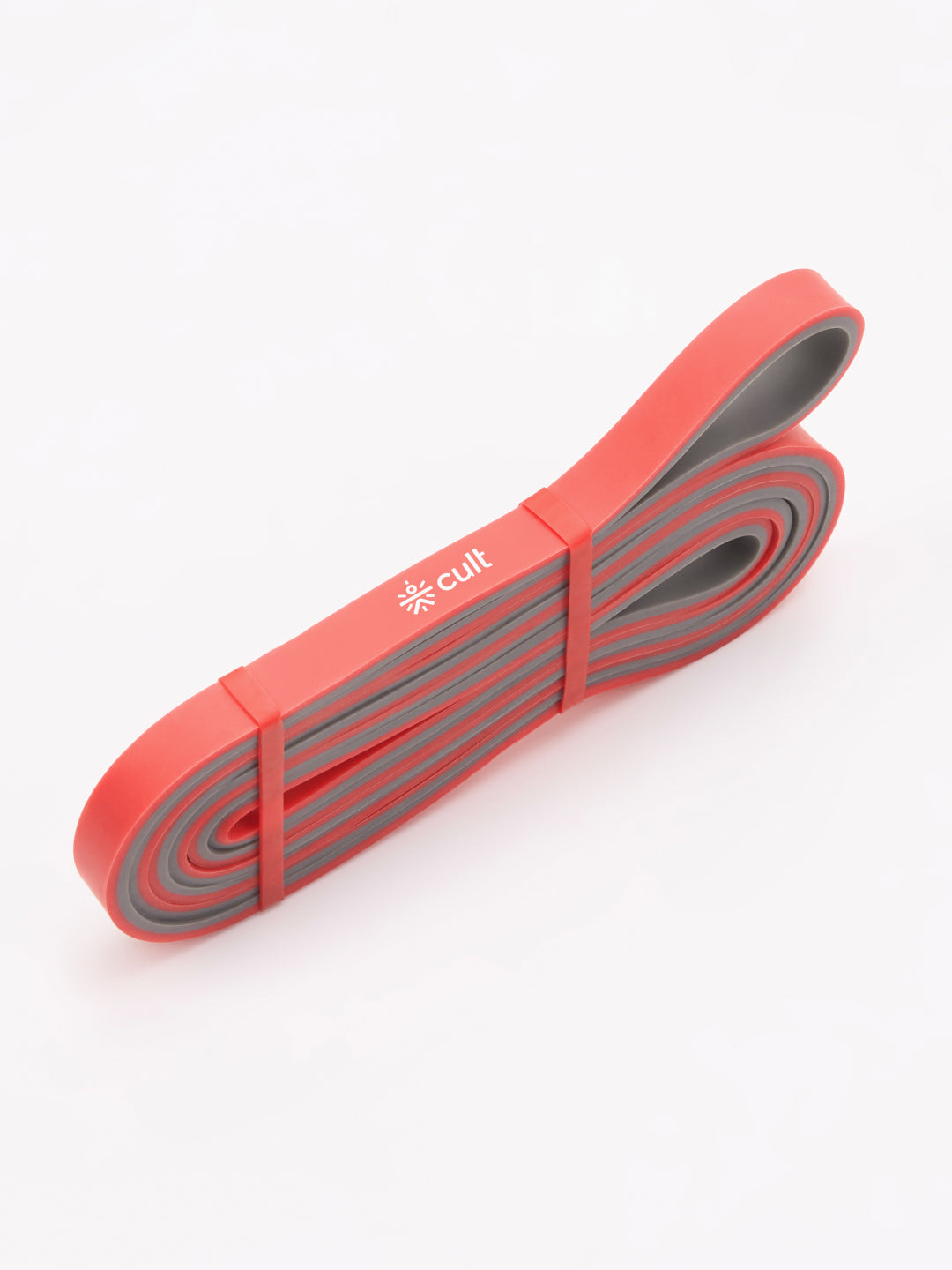 cult Resistance Band for Men & Women Red Grey (7-15kgs Resistance)