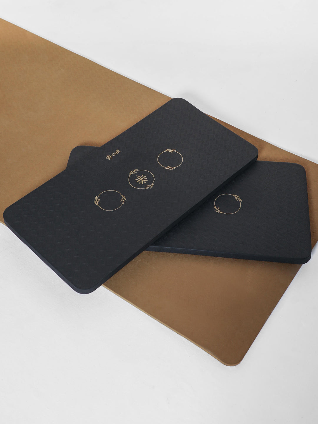 Pack of 2 EVA Yoga Knee Pads 20mm Black – Non-Toxic, Anti-Skid & Durable