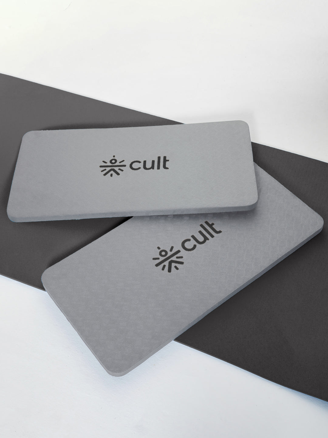 Pack of 2 EVA Yoga Knee Pads 20mm Grey – Non-Toxic, Anti-Skid & Durable