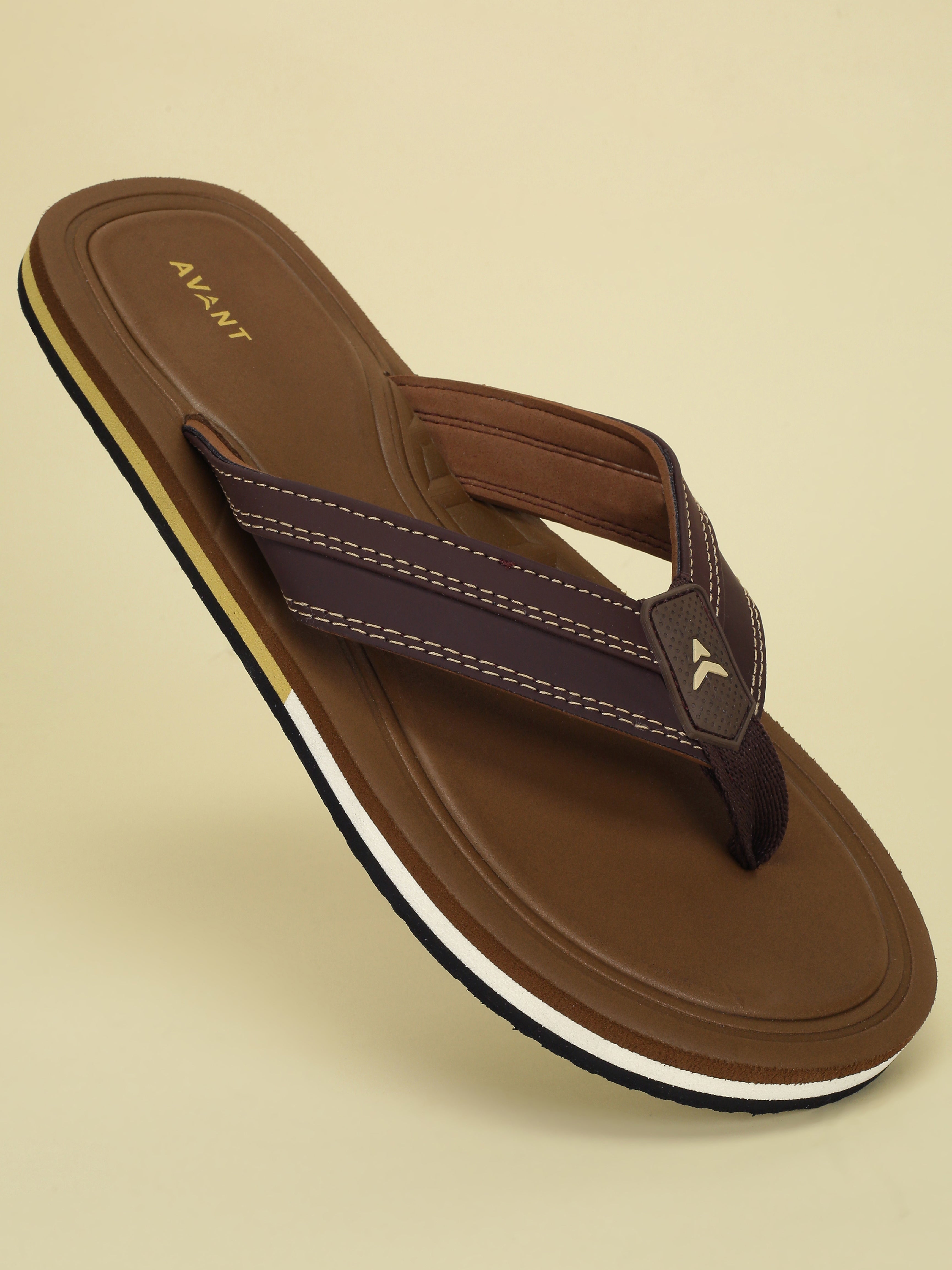 Avant Men's Flint Flip Flops - D.Brown