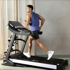 Smartrun Davie 7 HP Peak Treadmill | 15-level Auto-Incline & Massager | Max Weight-150kg | Max Speed-20kmph (with 6 Months Extended Warranty)