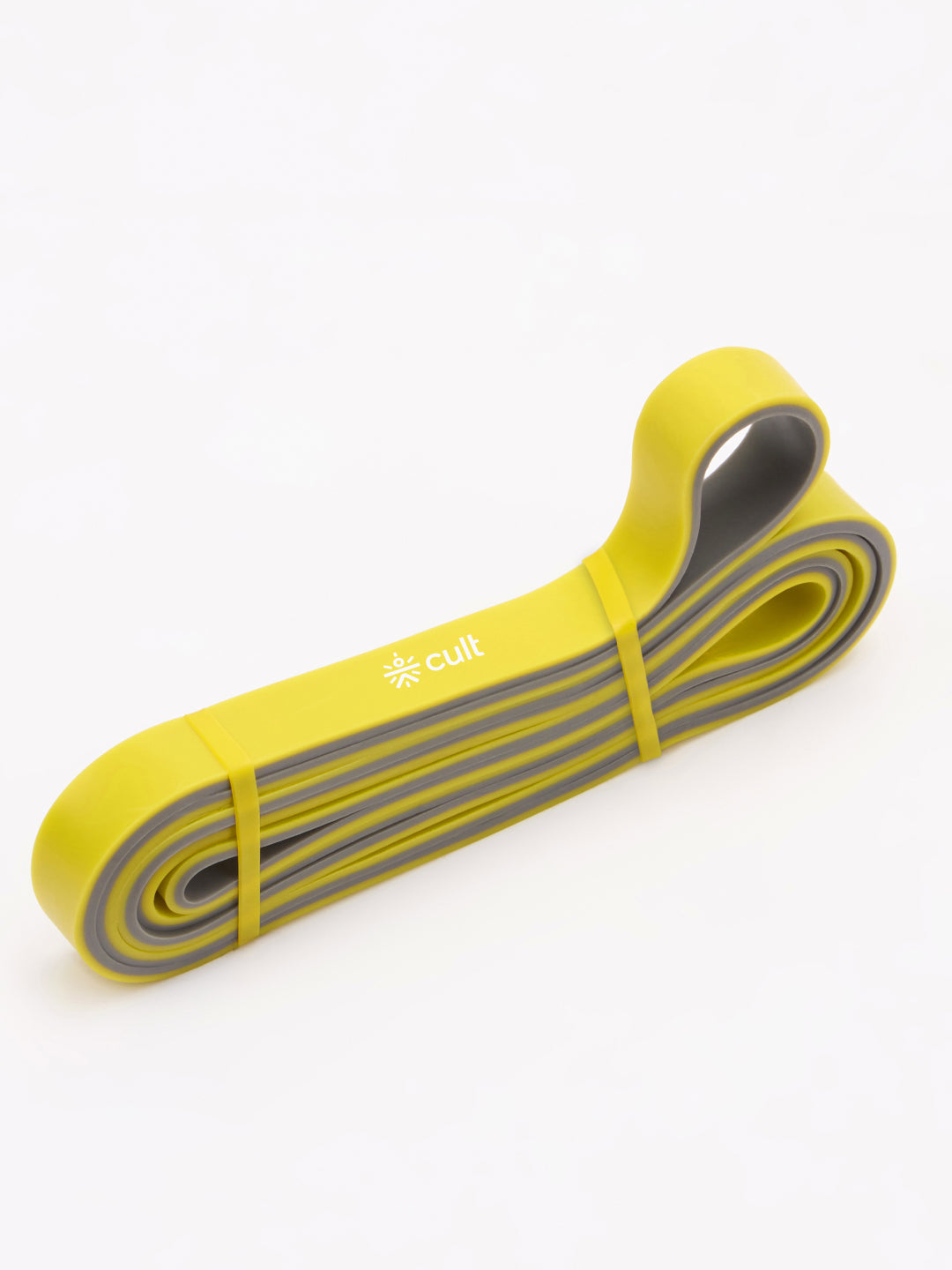 cult Resistance Band for Men & Women Yellow Grey (15 - 30kgs Resistance)