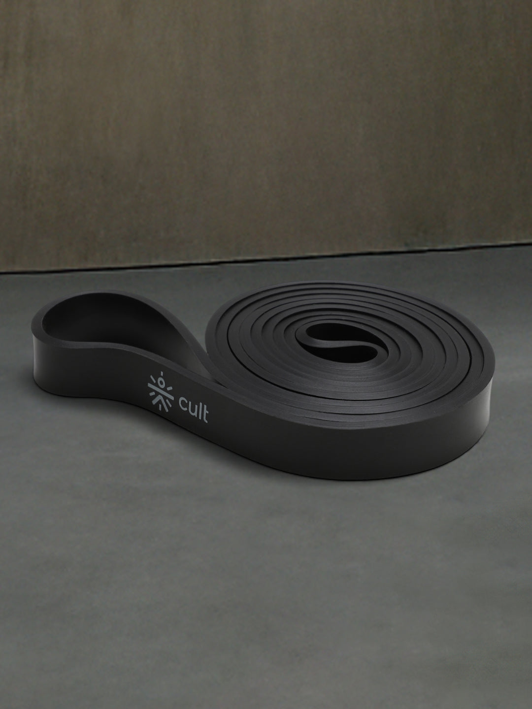 cult Resistance Band for Stretching, Pull Ups, Home Exercise and Gym Workout Stretch for Men & Women Black (11-30kgs Resistance)