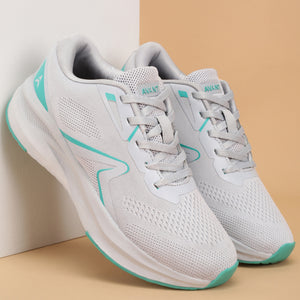 Avant Women's RunAir X1 Running Shoes - L.Grey/Sea Green