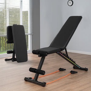 Cult Strivo Foldable Adjustable Workout Bench | 350Kg Max Weight | 8-Level Incline & Decline | High-Density Cushioning & Heavy-Duty Steel Frame Home Use Bench