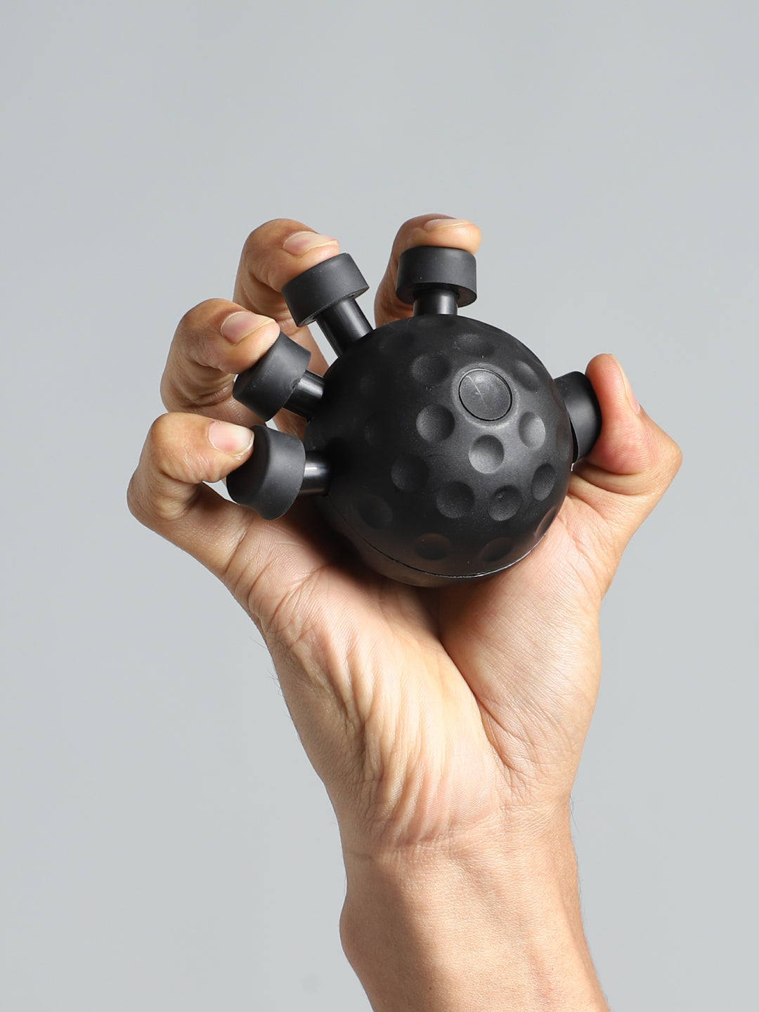 CULT Round Hand Gripper 25–30kg Resistance – Portable ABS Grip Strengthener for Forearm, Wrist & Finger Training Black