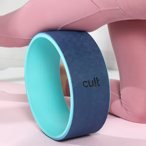 cult Yoga Wheel for Stretching and Balance Blue