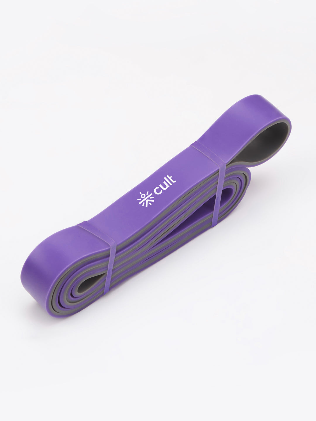 cult Resistance Band for Men & Women Purple Grey (20 - 45kgs Resistance)