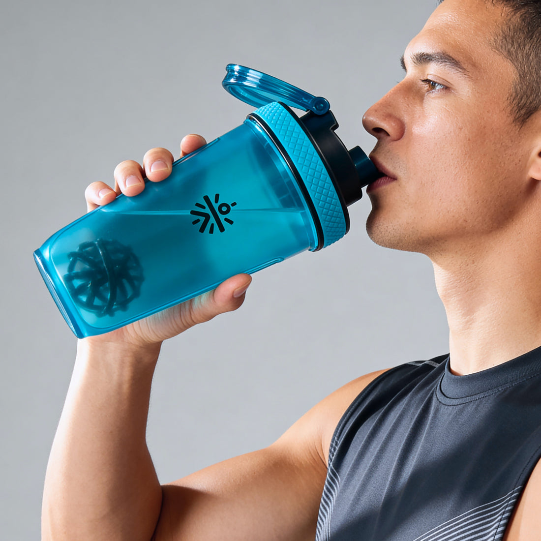 CULT FrostBlend Shaker Bottle 500 ml, BPA-Free Leak-Proof Multipurpose Shaker for Protein & Gym Blue