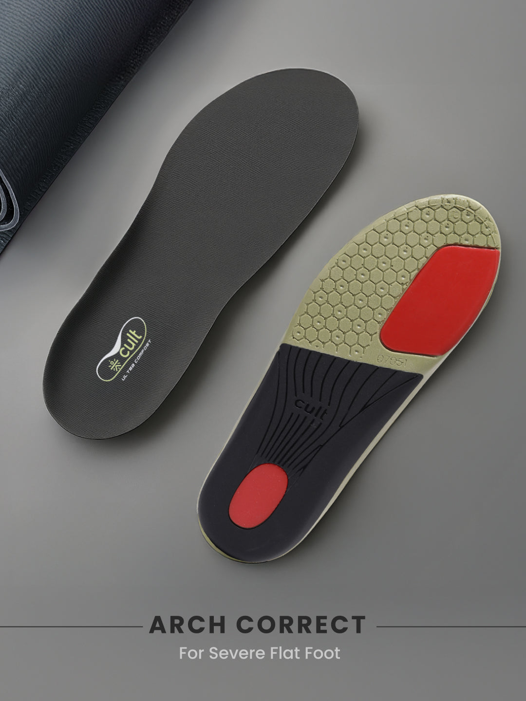 cult Men's Severe Flat Feet-Arch Correct Insoles