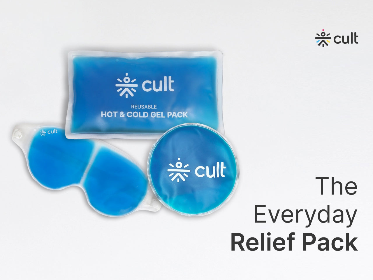 Buy Hot & Cold Gel Pack with Eye Mask – Reusable Pain Relief for