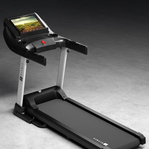 Fitkit by Cult FT100 Smart Incline Motorised Treadmill | 3HP BLDC Motor | 110kg Capacity | 15-Level Auto Incline | 12 km/hr Speed | Foldable & Easy-Move Wheels | 12 Preset Workout | Ideal for Home Use