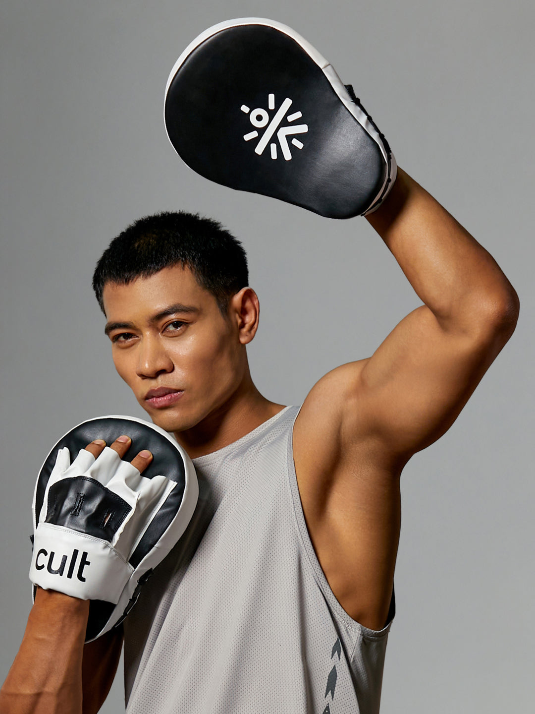 cult Boxing Focus Pad Unisex Black White