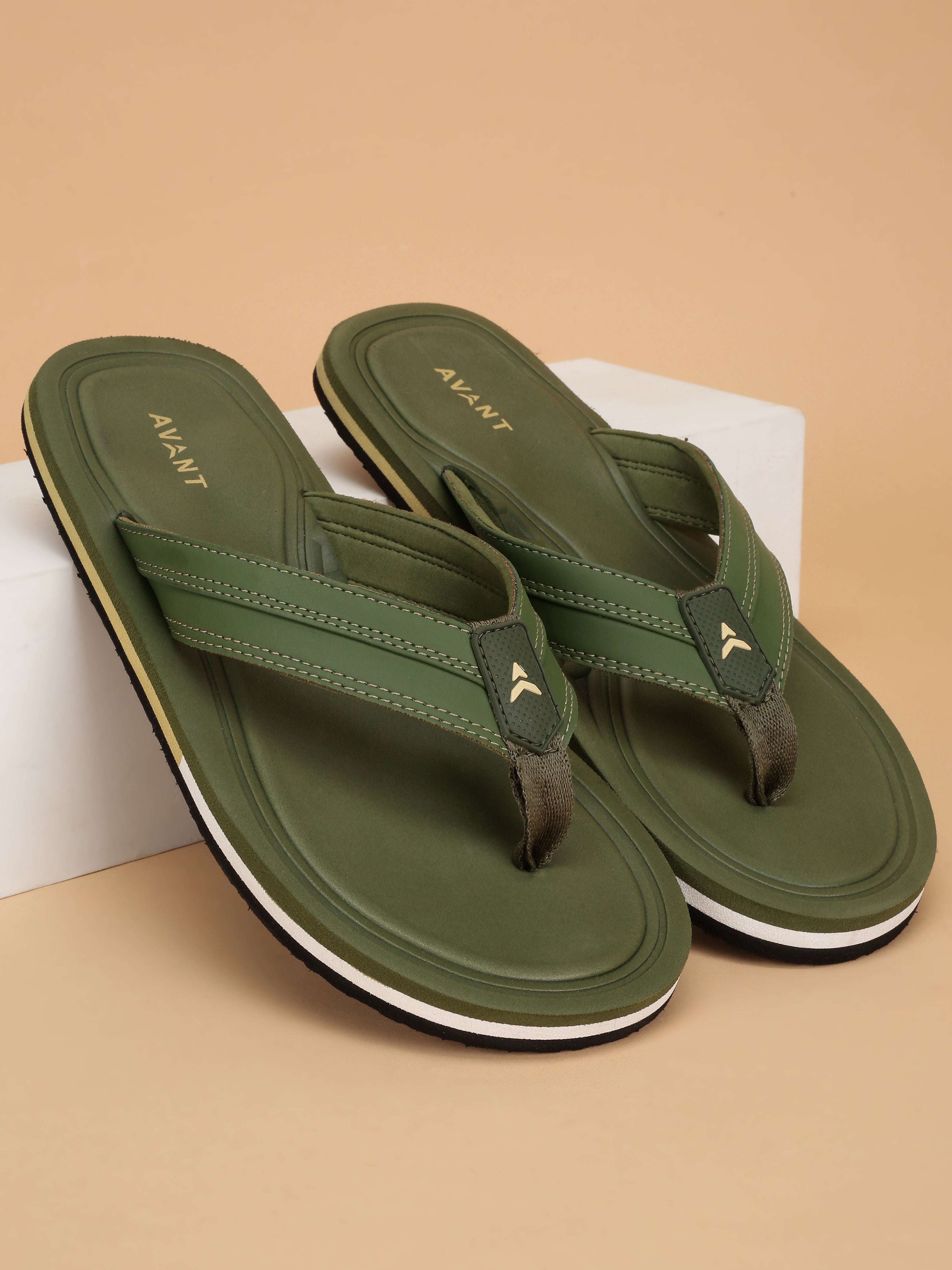 Avant Men's Flint Flip Flops - Olive