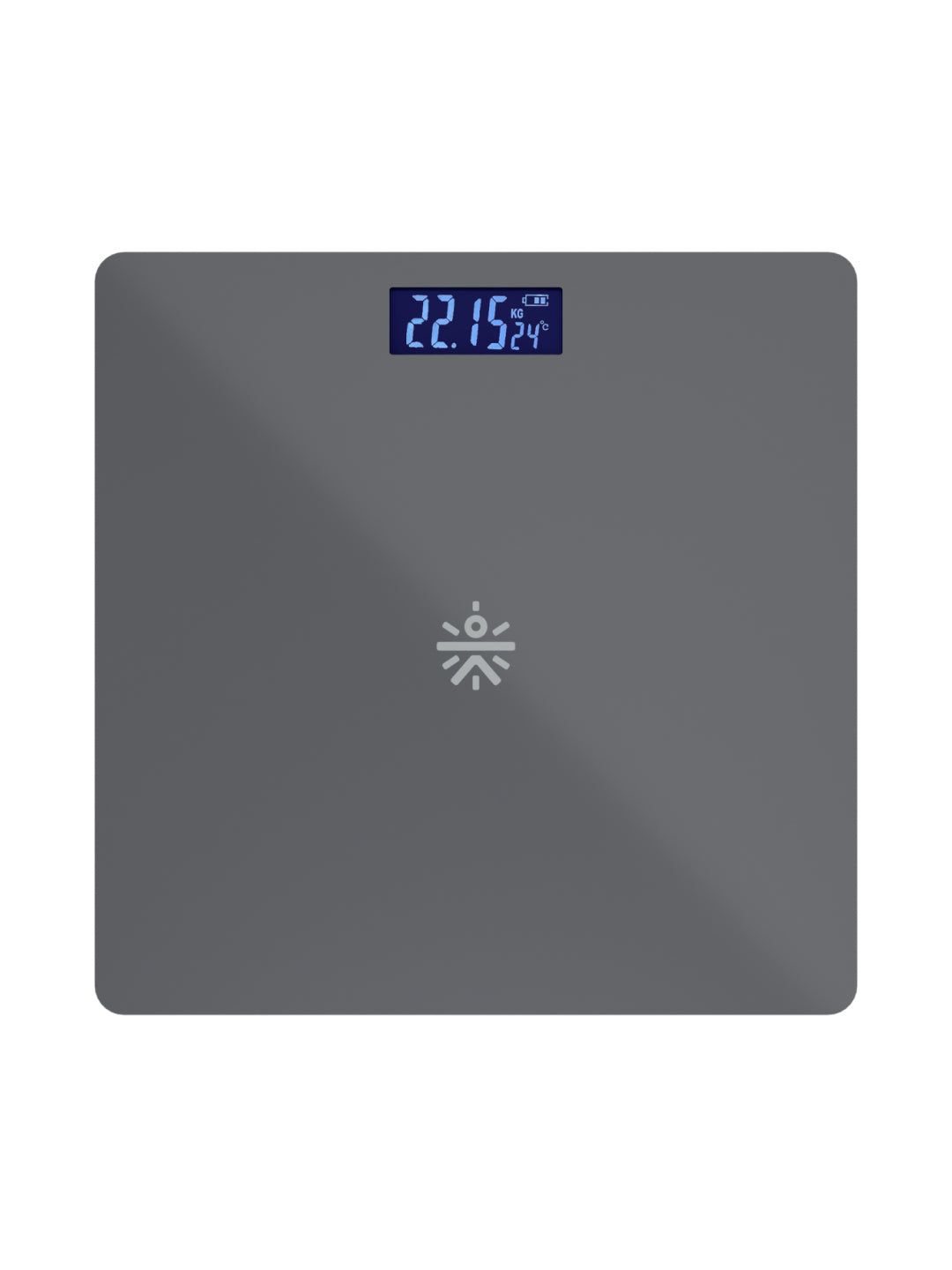 Cult Active body Weighing scale, LCD display, Weight Machine, 180 Kg, Batteries included, Tempered Glass Platform, Ideal for Home Use, Grey