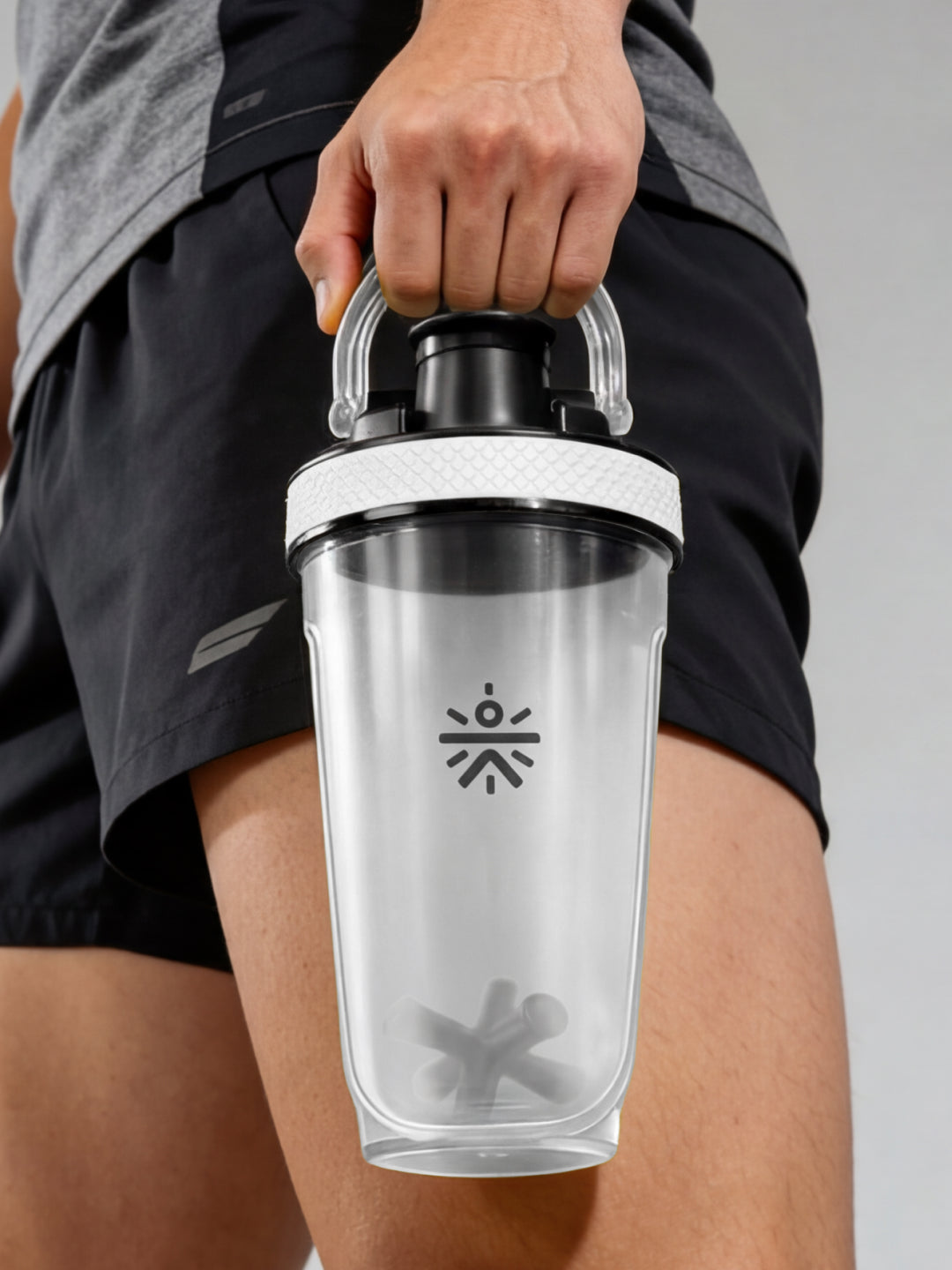 CULT FrostBlend Shaker Bottle 500 ml, Leak-Proof Multipurpose Shaker for Protein, Gym & Fitness Frosted White