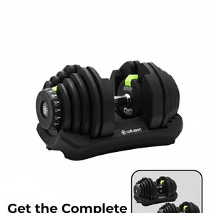40 kg Compact Adjustable Dumbbell (5kg to 40kg), Easy Weight Change: 17-in-1 (1 piece) (6 Months extended Warranty only on Cultsport.com)