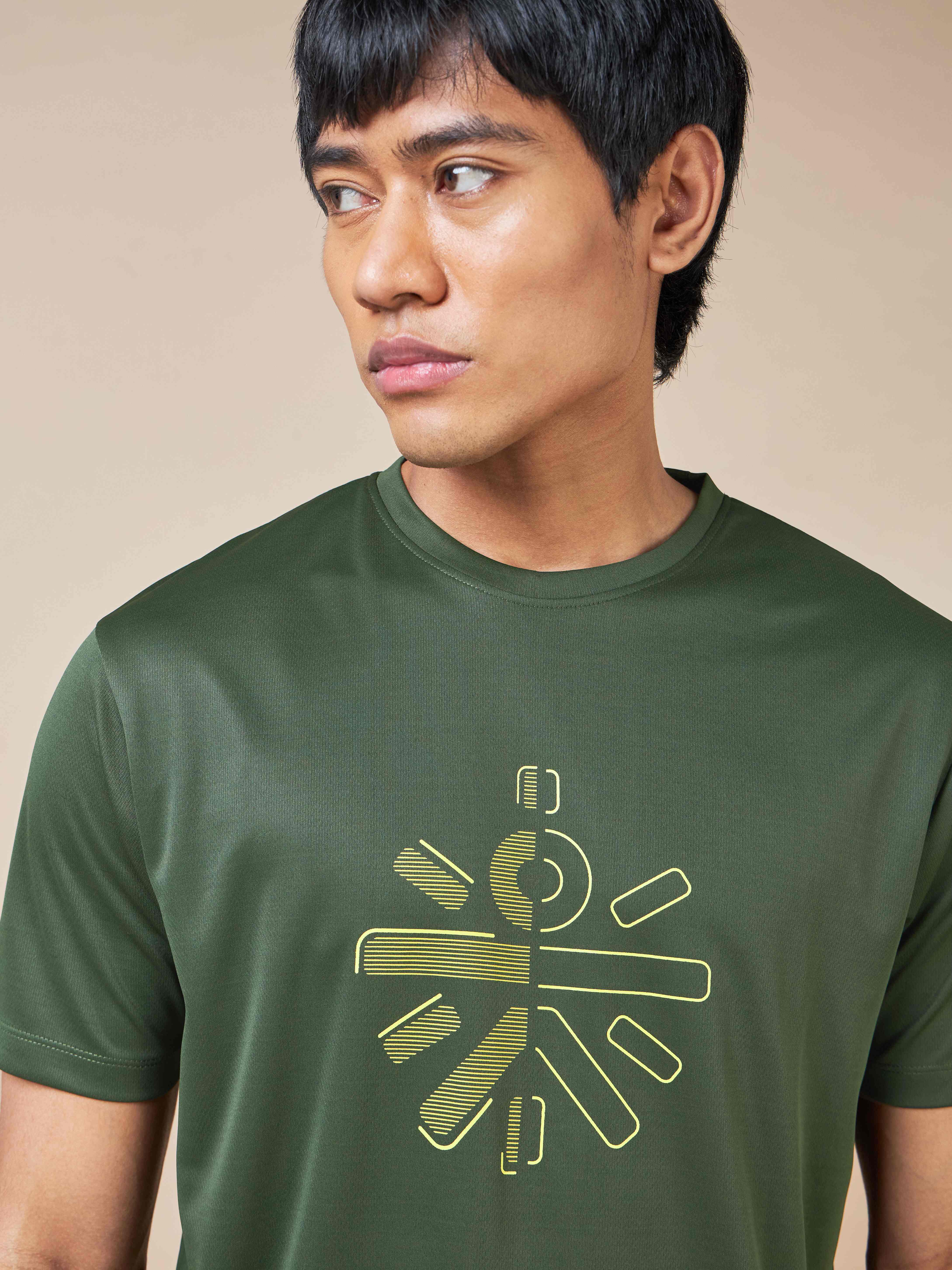 Typographic Print Active T-shirt