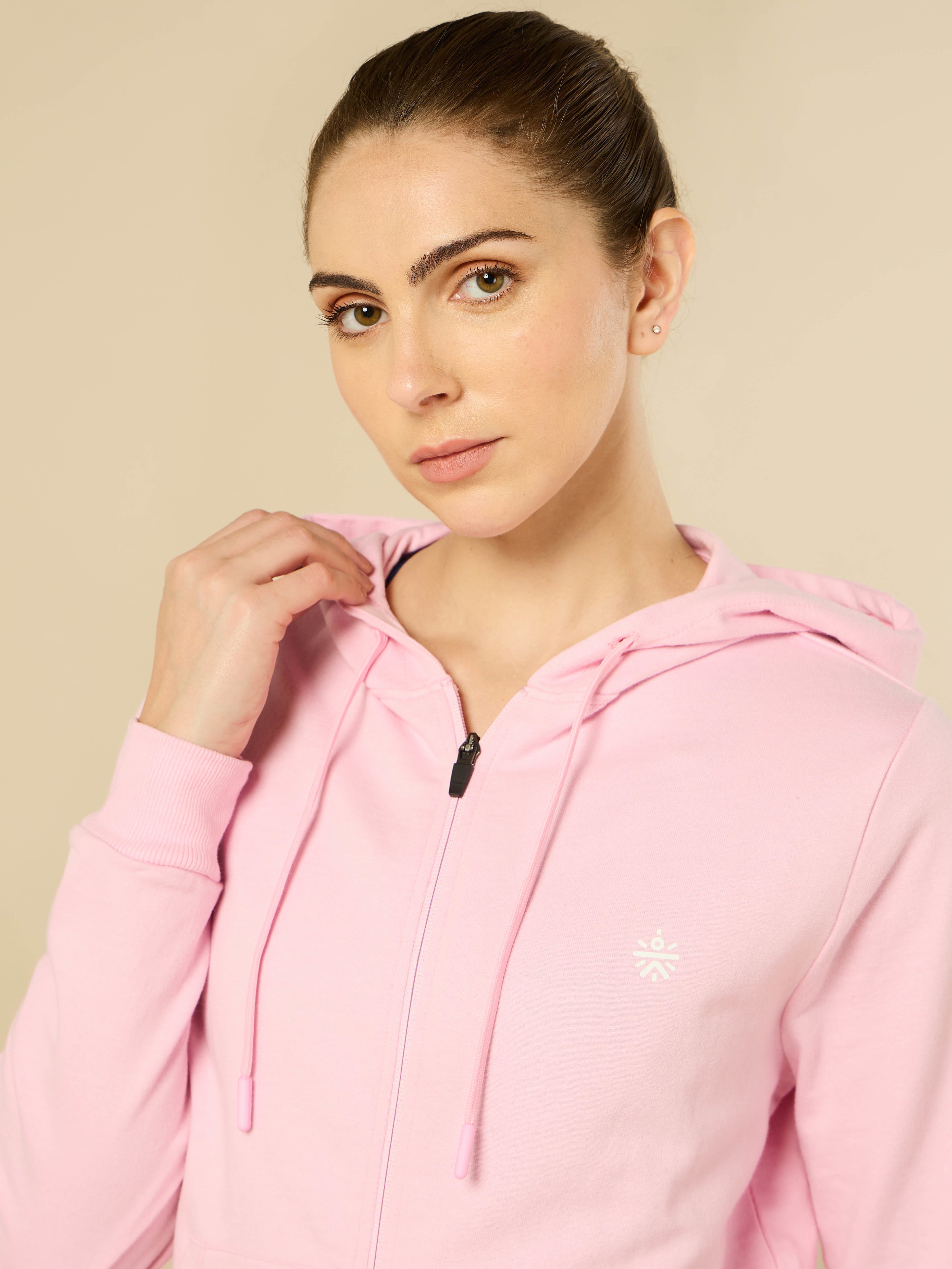 All Day Cover up Pink Hoodie