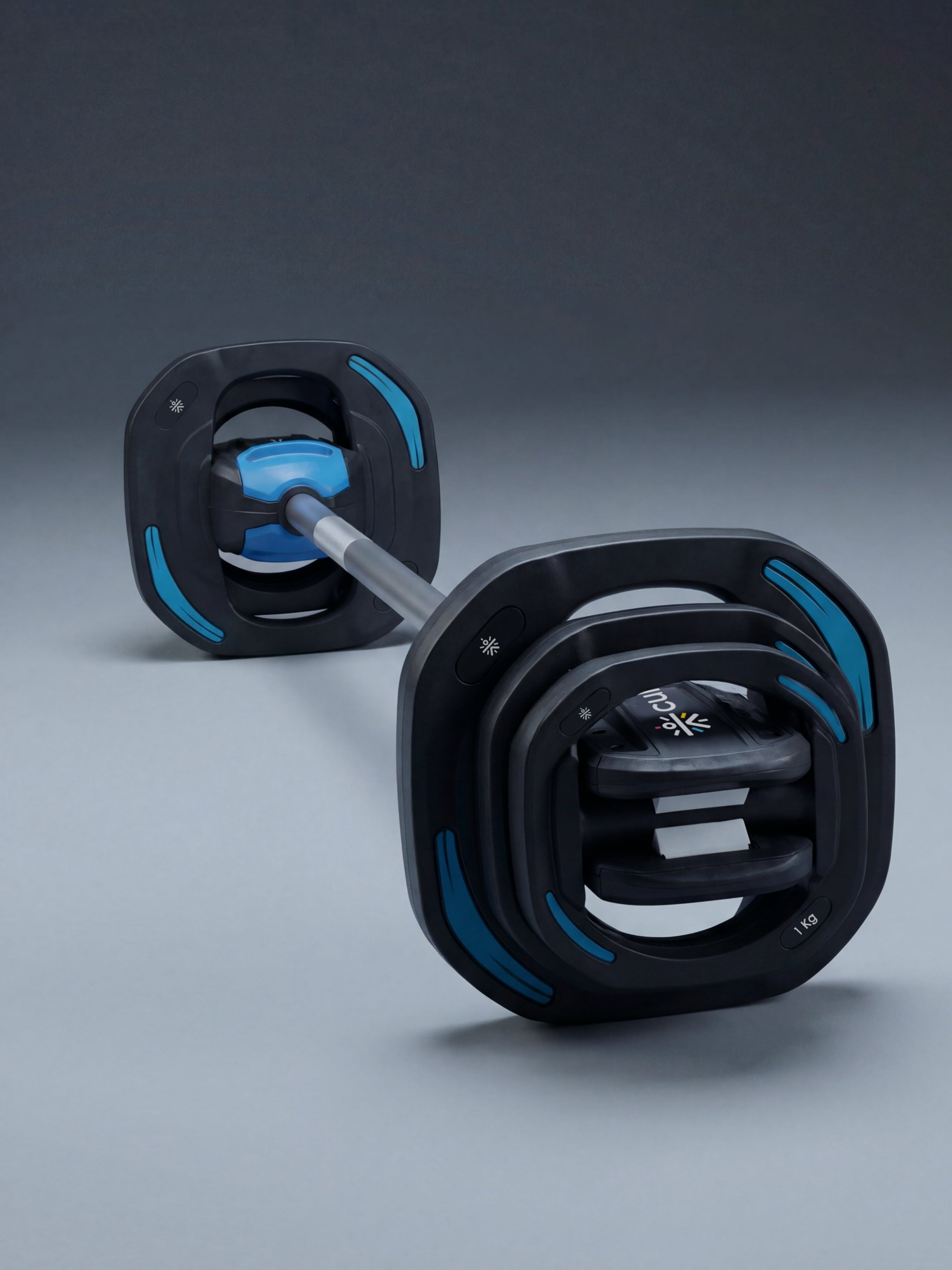 Cult Smartbar 20 Kg Adjustable Barbell with 3 pairs of Multi-grip weight plates, 2-in-1 use as free weights dumbbells & Barbell rod |  Perfect for Home Strength Training