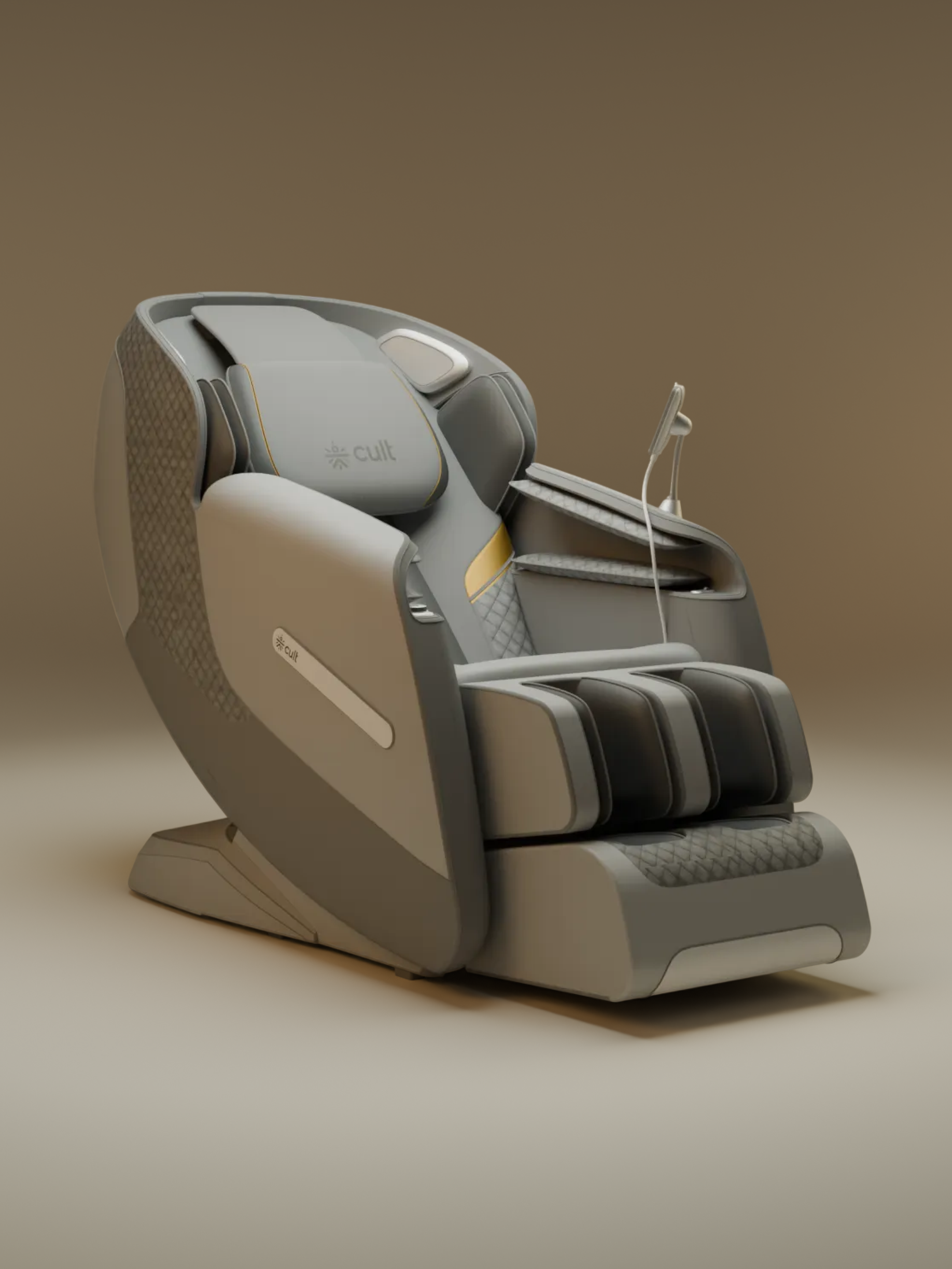 Cult LUXE Massage Chair | Zero Gravity with AI Voice & Bluetooth | 3D Experience | Smart Dial & 18 Preset Programs | Smart Touch Screen
