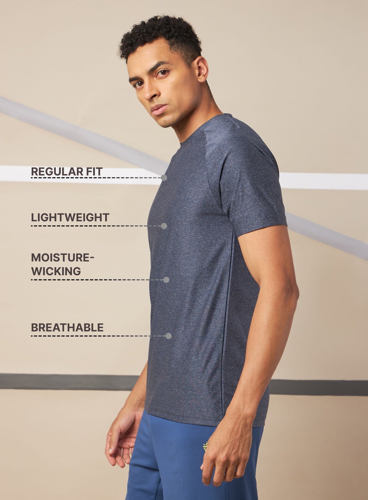 Challenger Dry Fit Textured Raglan T-shirt