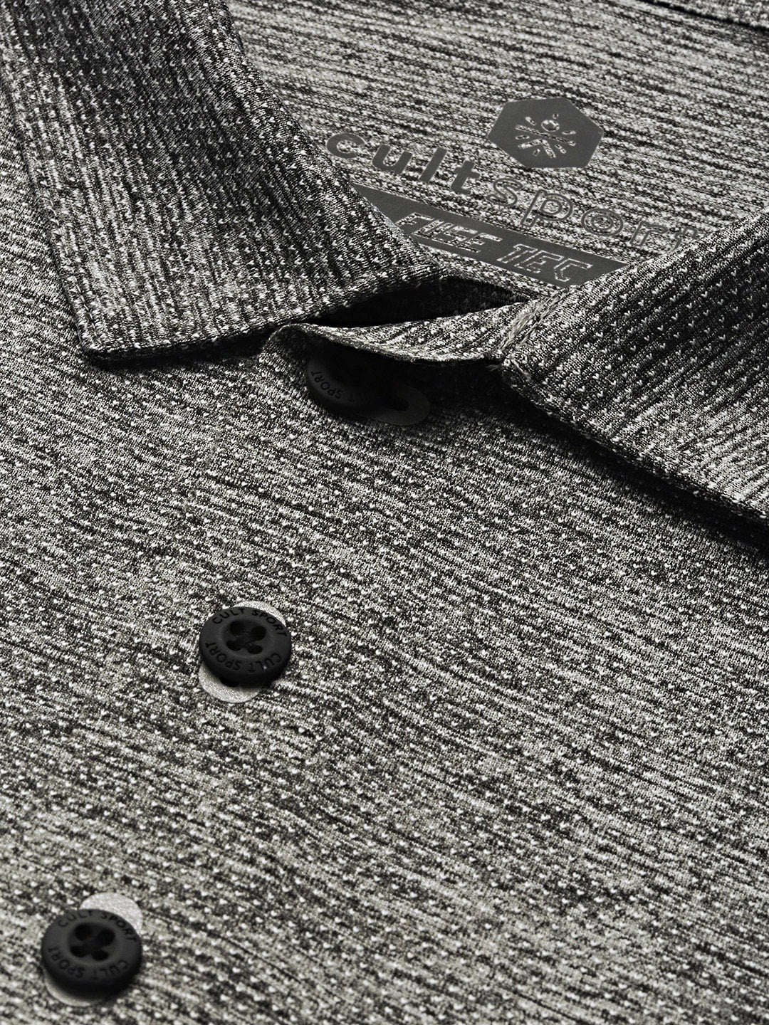 Blakout Sheen Light Grey Relaxed Polo