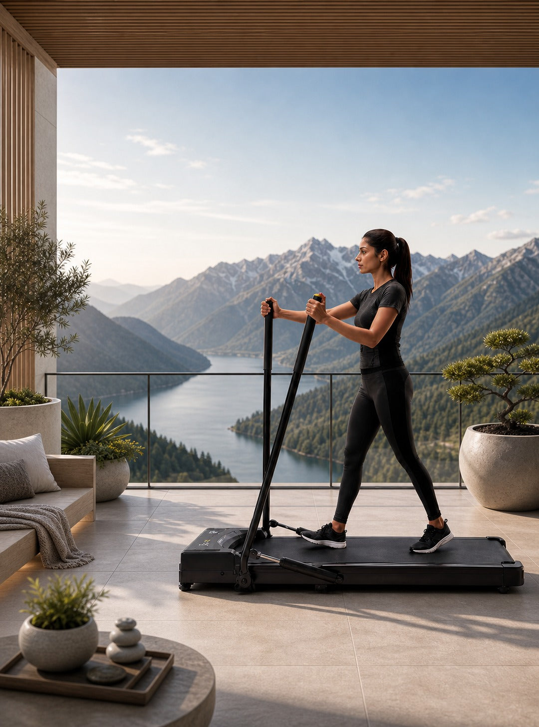 Cult Walking Pad with Trek Motion for Home | 4 HP BLDC Motor | 2-Level Manual Incline | LED Display | 130 kg Weight Capacity | Foldable & Portable