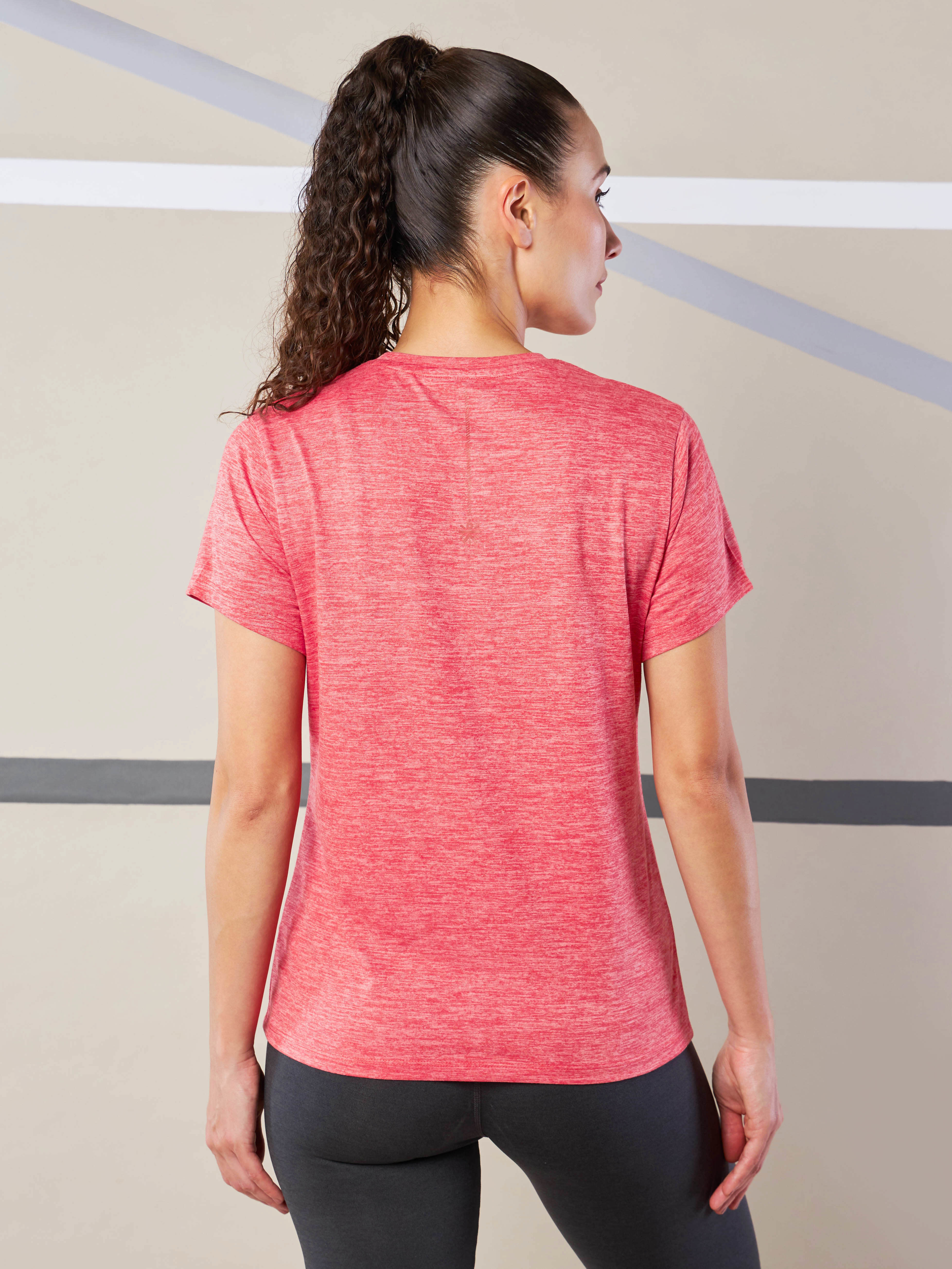 Women's Train All Day Red Comfortech T-shirt