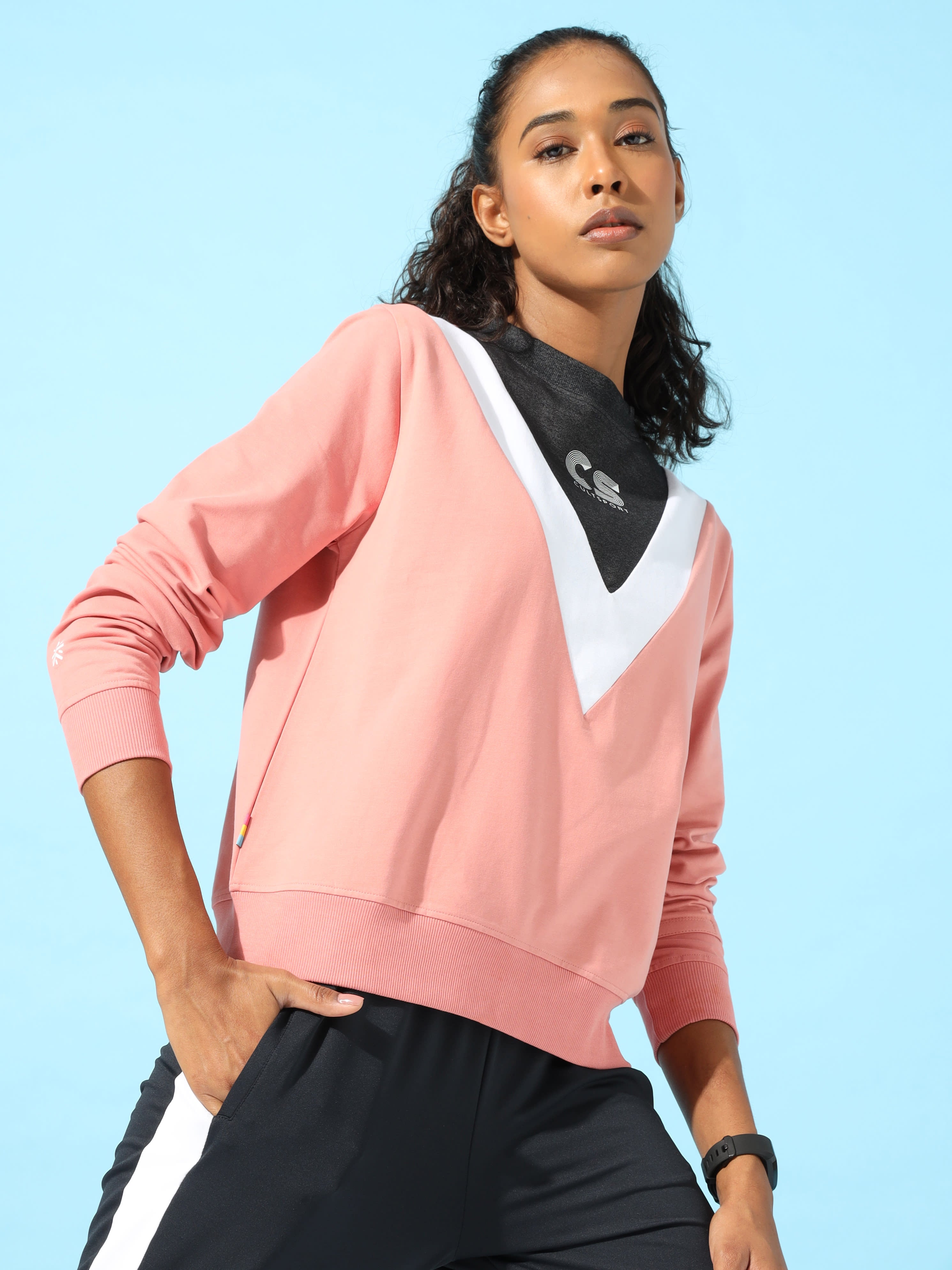 LAYR Colorblock Sweatshirt
