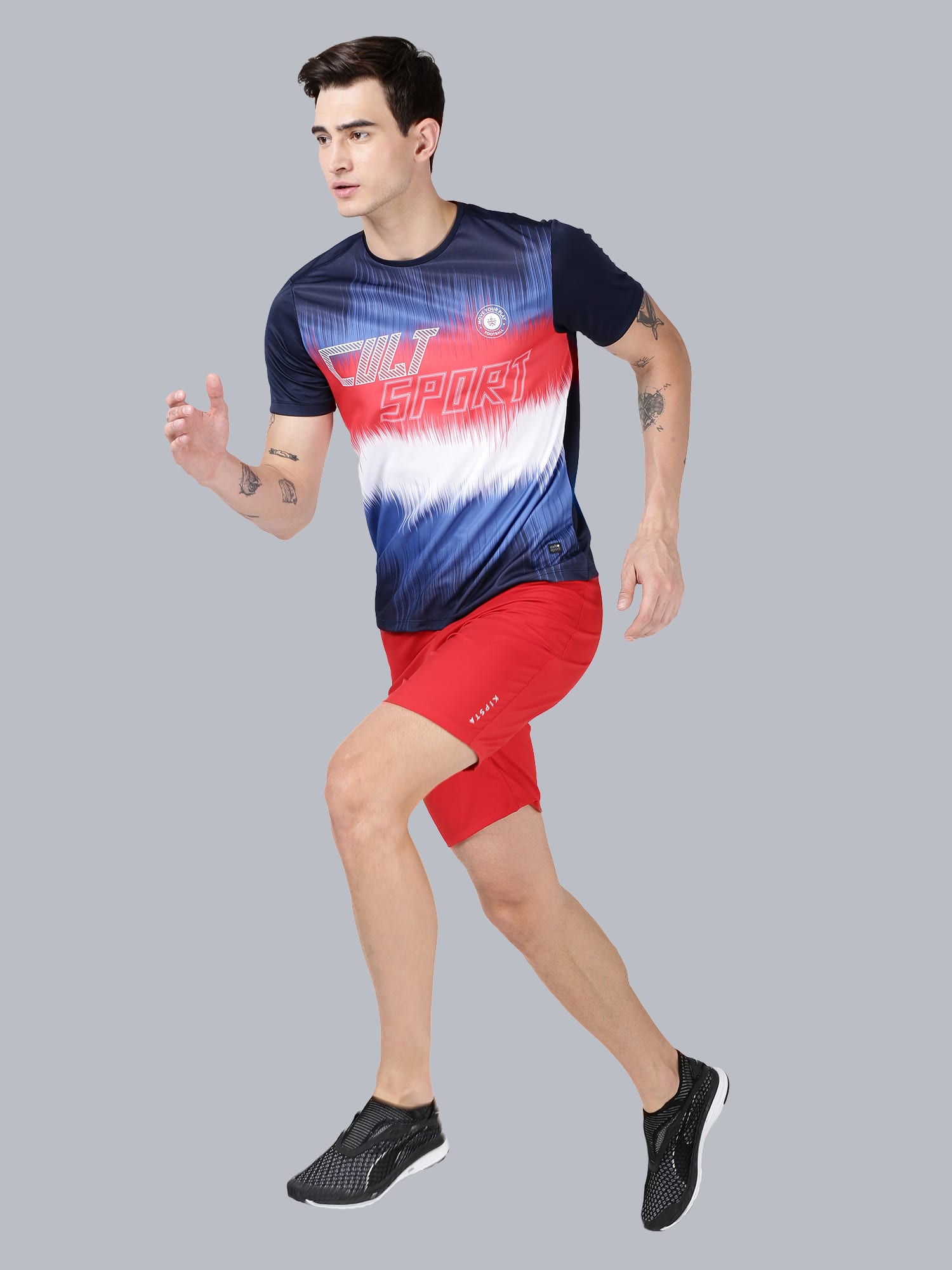 Dugout Flash Navy Running Tee