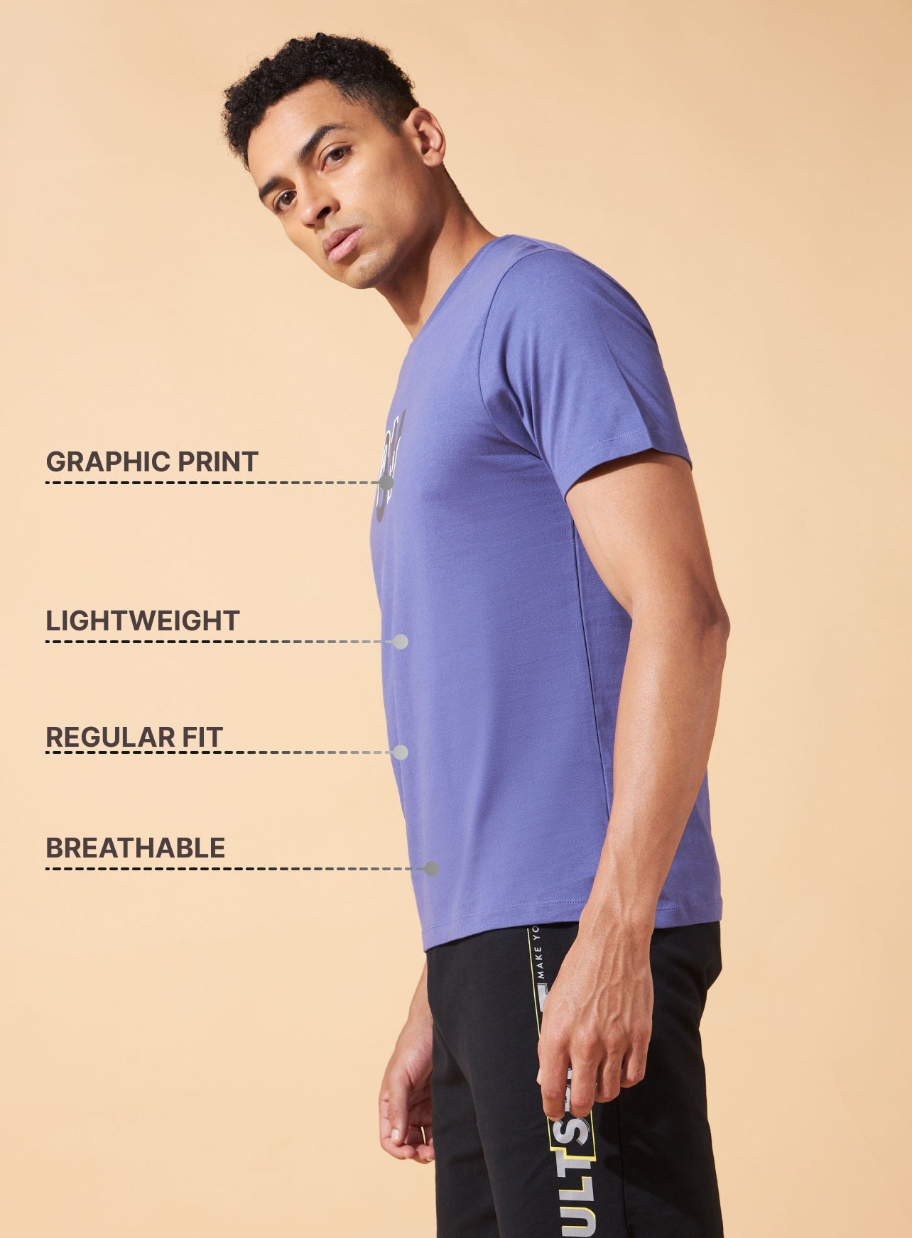 Keep On Going Print T-shirt