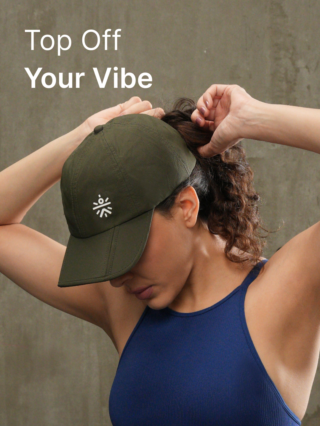 cult Foldable Cap Unisex with Adjustable Strap Olive