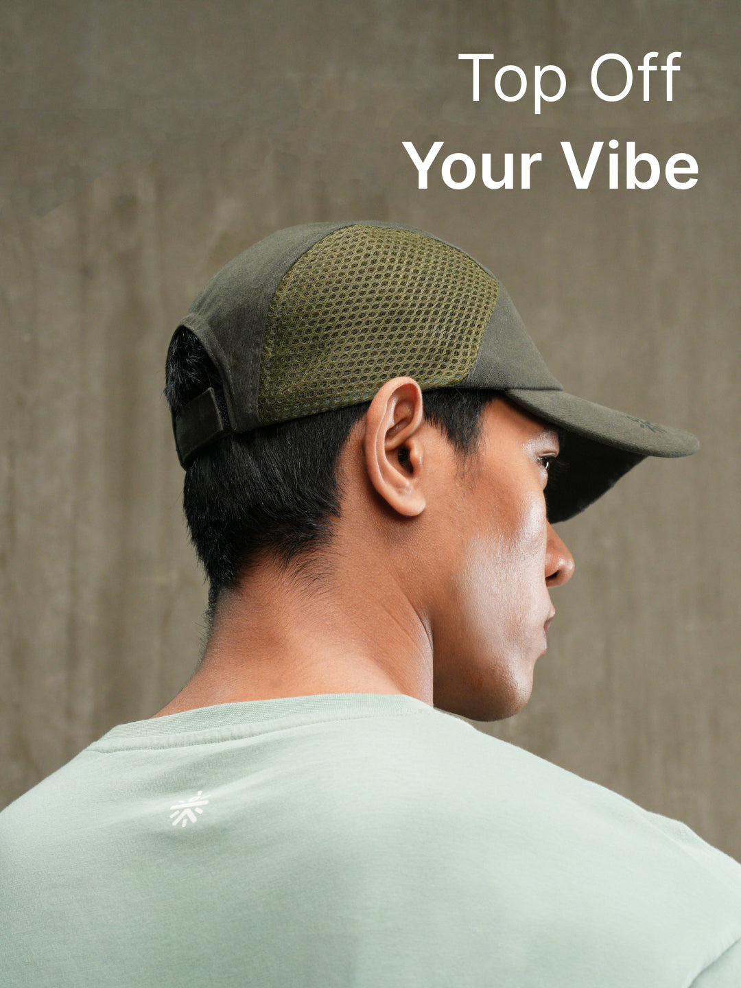 cult Cap With Mesh Olive- Unisex Adjustable Cap for Men & Women