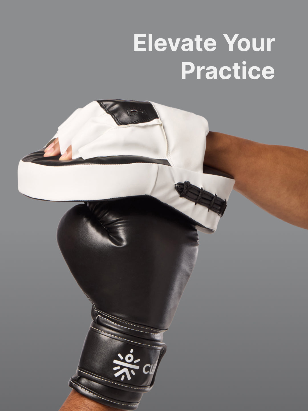 cult Boxing Focus Pad Unisex Black White
