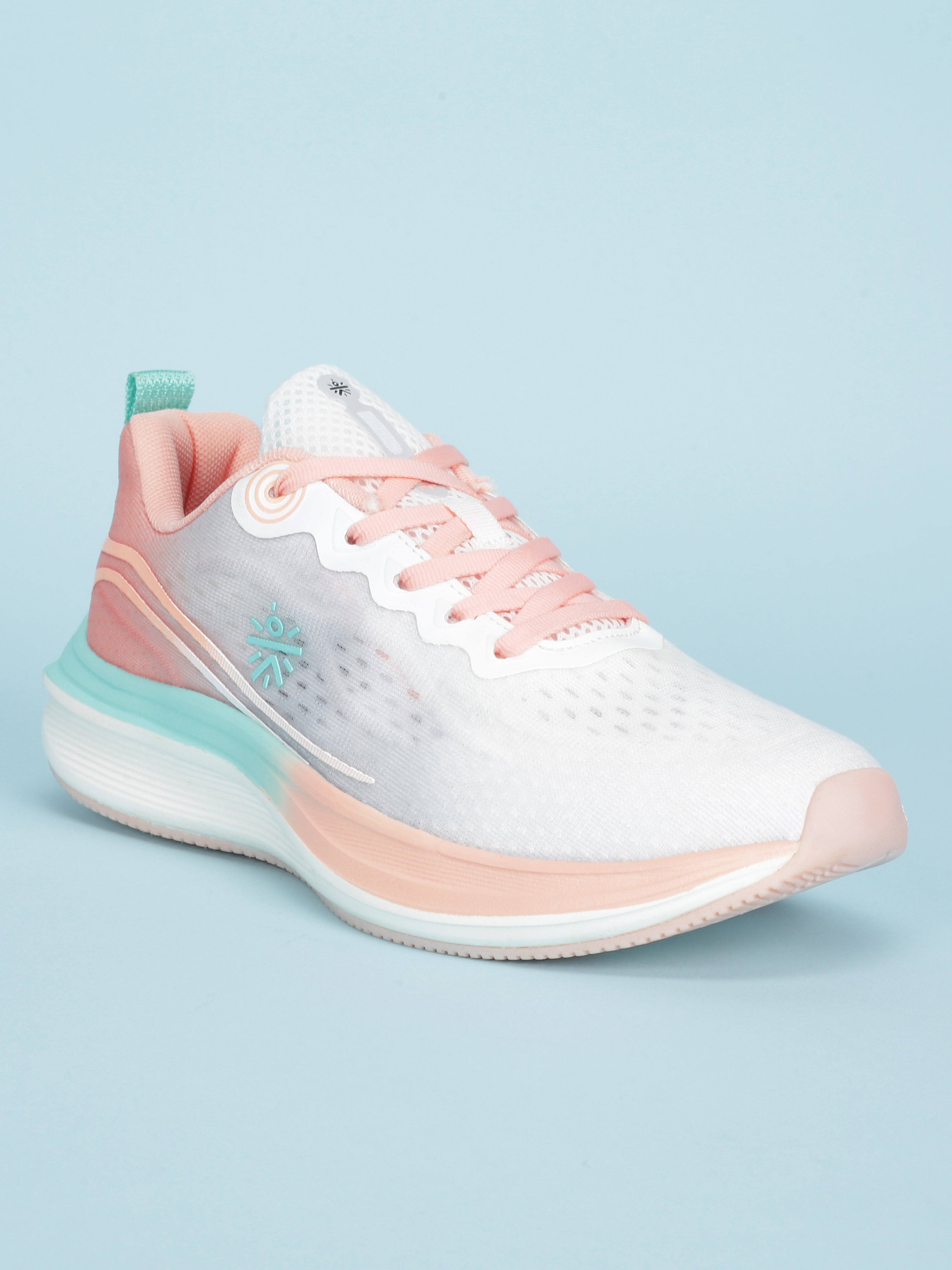 Cult Women's Dynex Running Shoes - White/Peach
