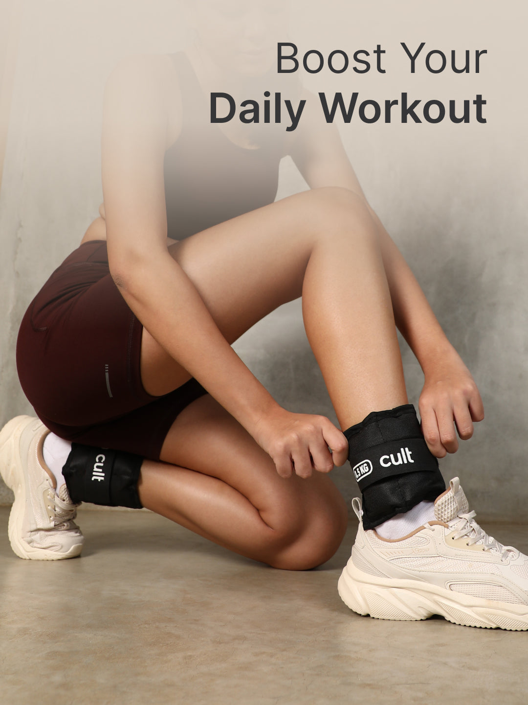 cult Ankle Weight Black Pair of 2 (0.5 kg each)