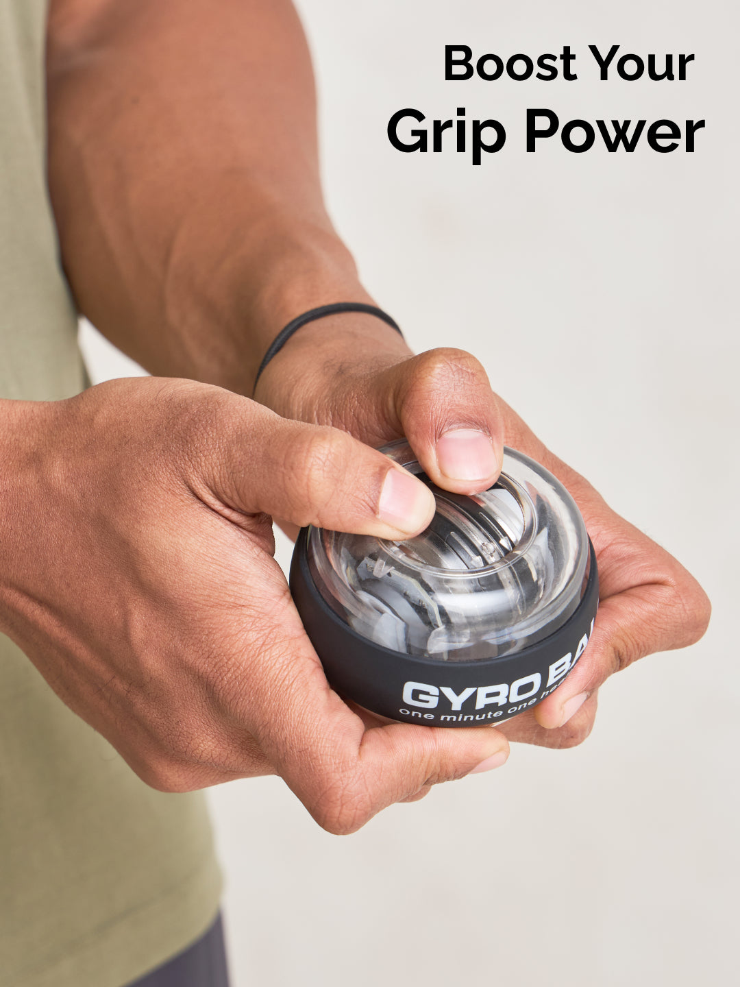 cult Gyro Ball Wrist & Forearm Strengthener Variable Resistance Grip Trainer (Up to 60 kg) with Carry Case
