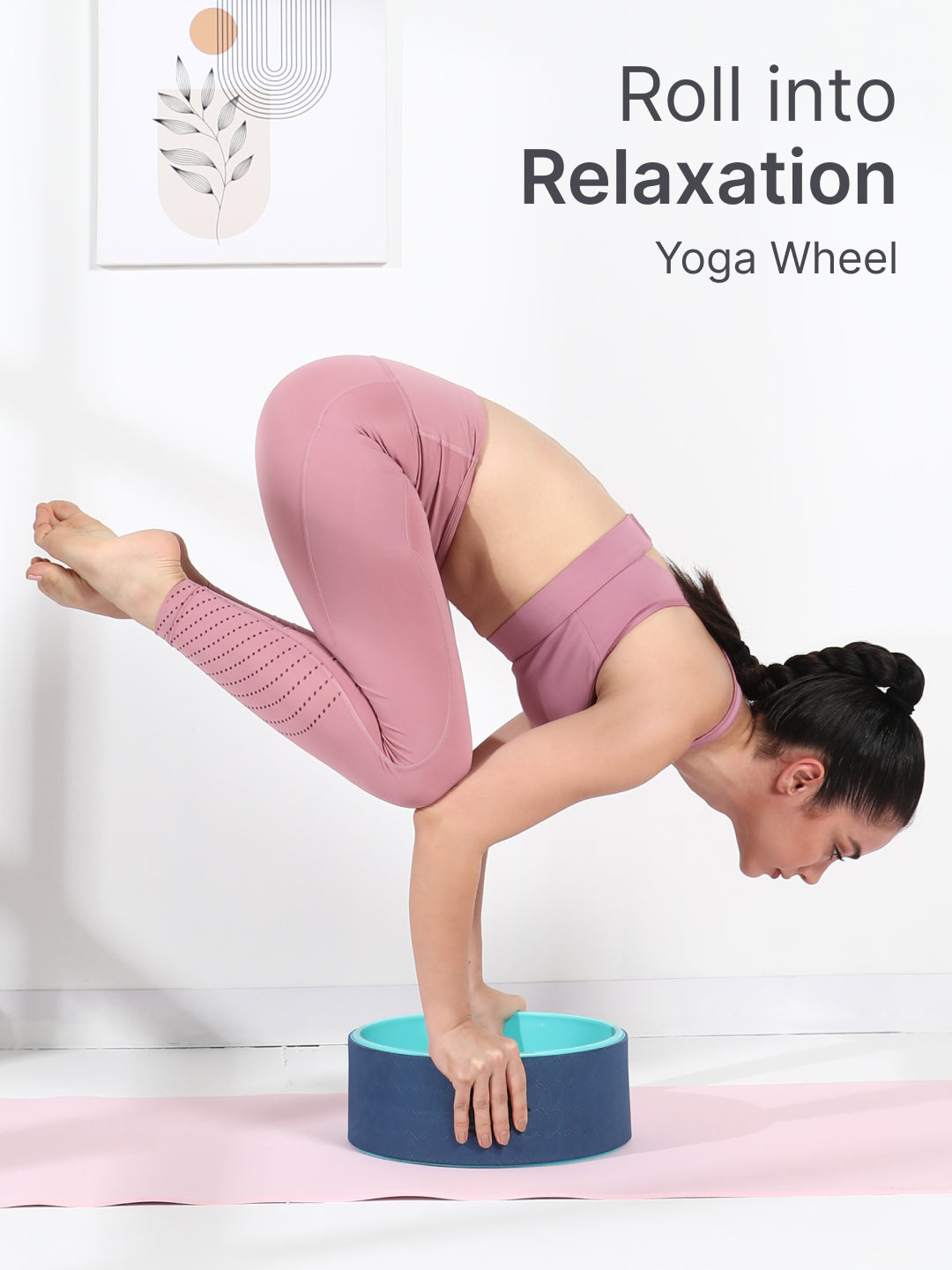 cult Yoga Wheel for Stretching and Balance Blue