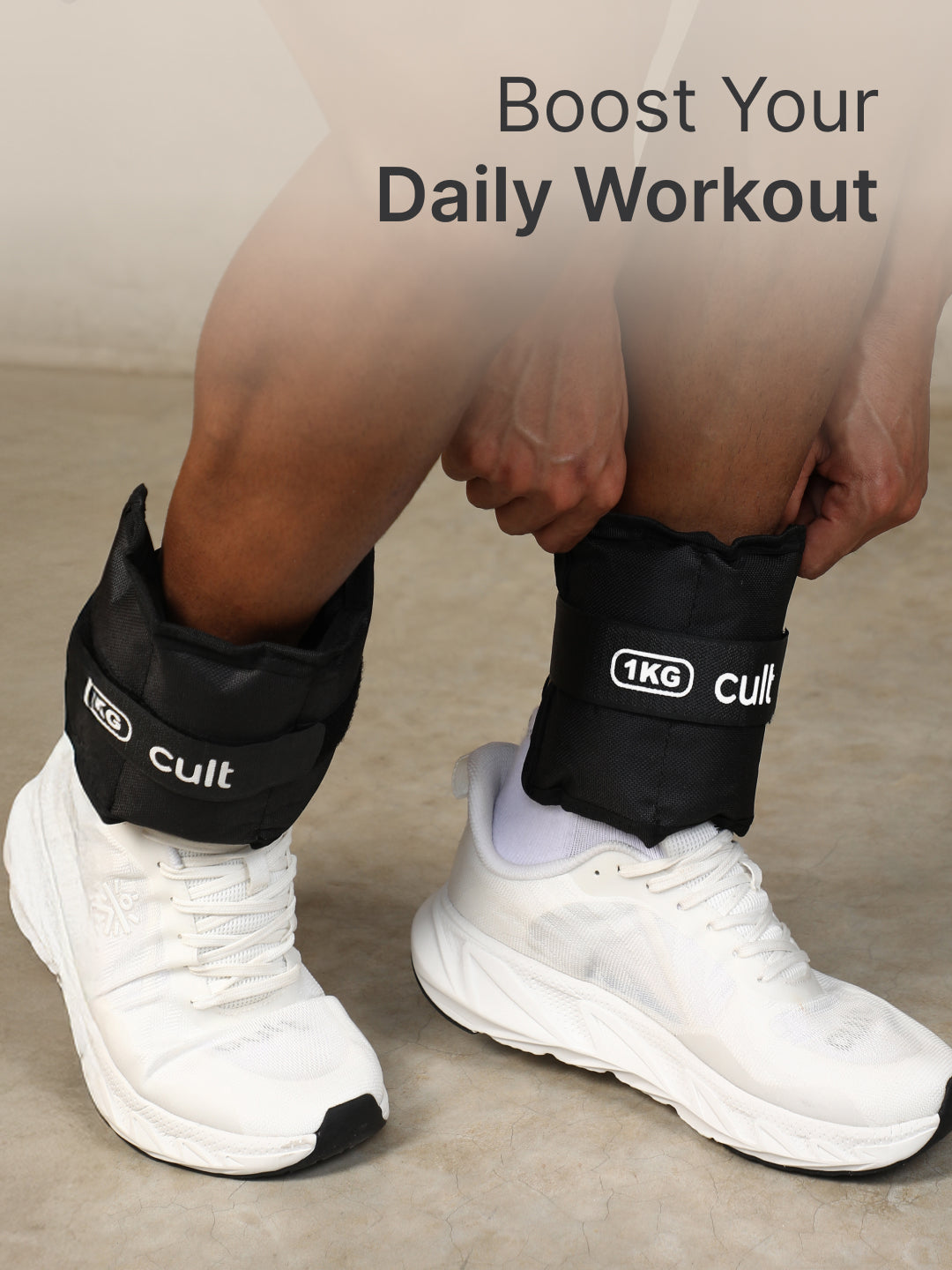 cult Ankle Weight Black Pair of 2 (1 kg each)