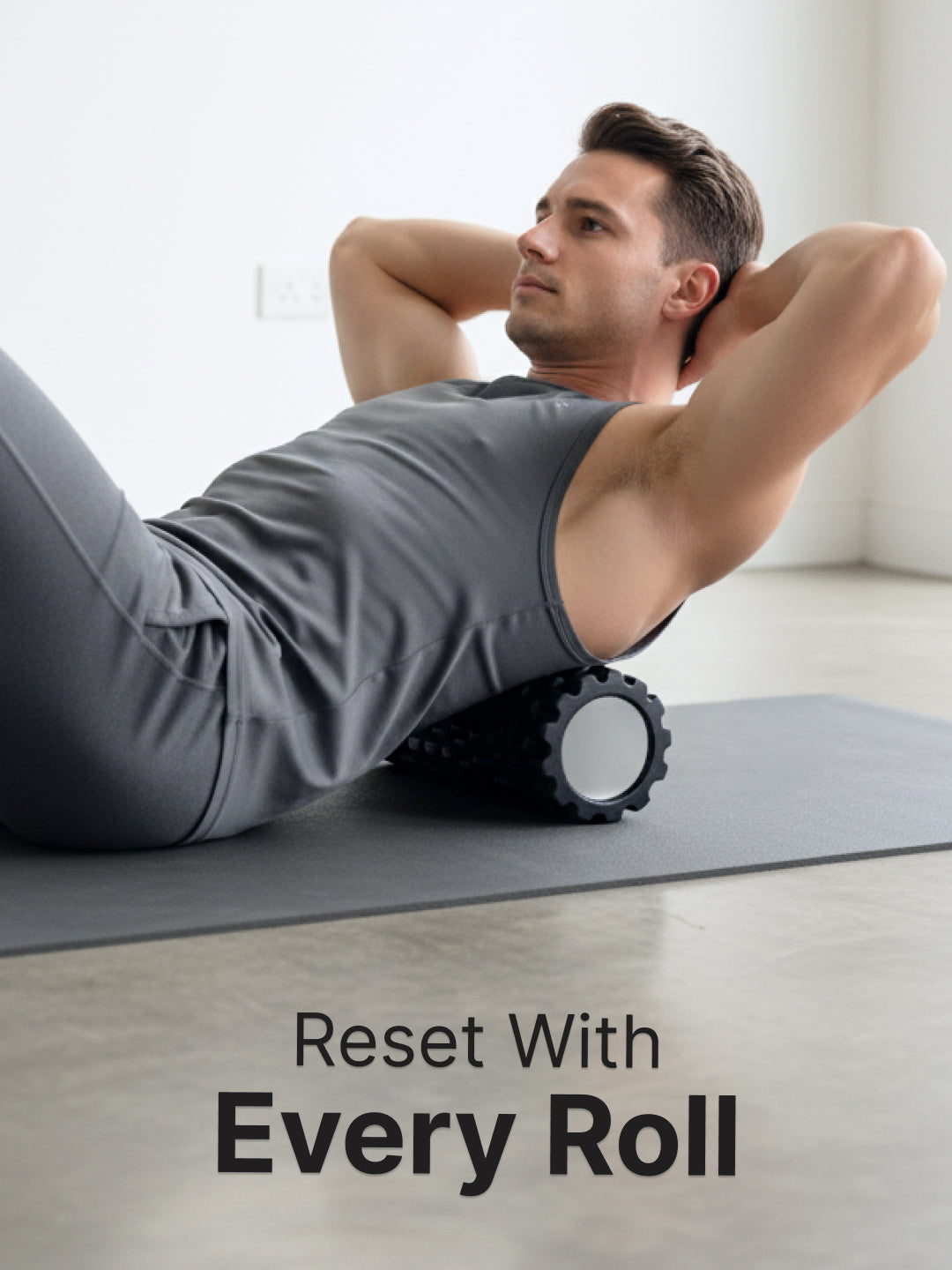 cult Foam Roller Black - Muscle Recovery & Deep Tissue Massage