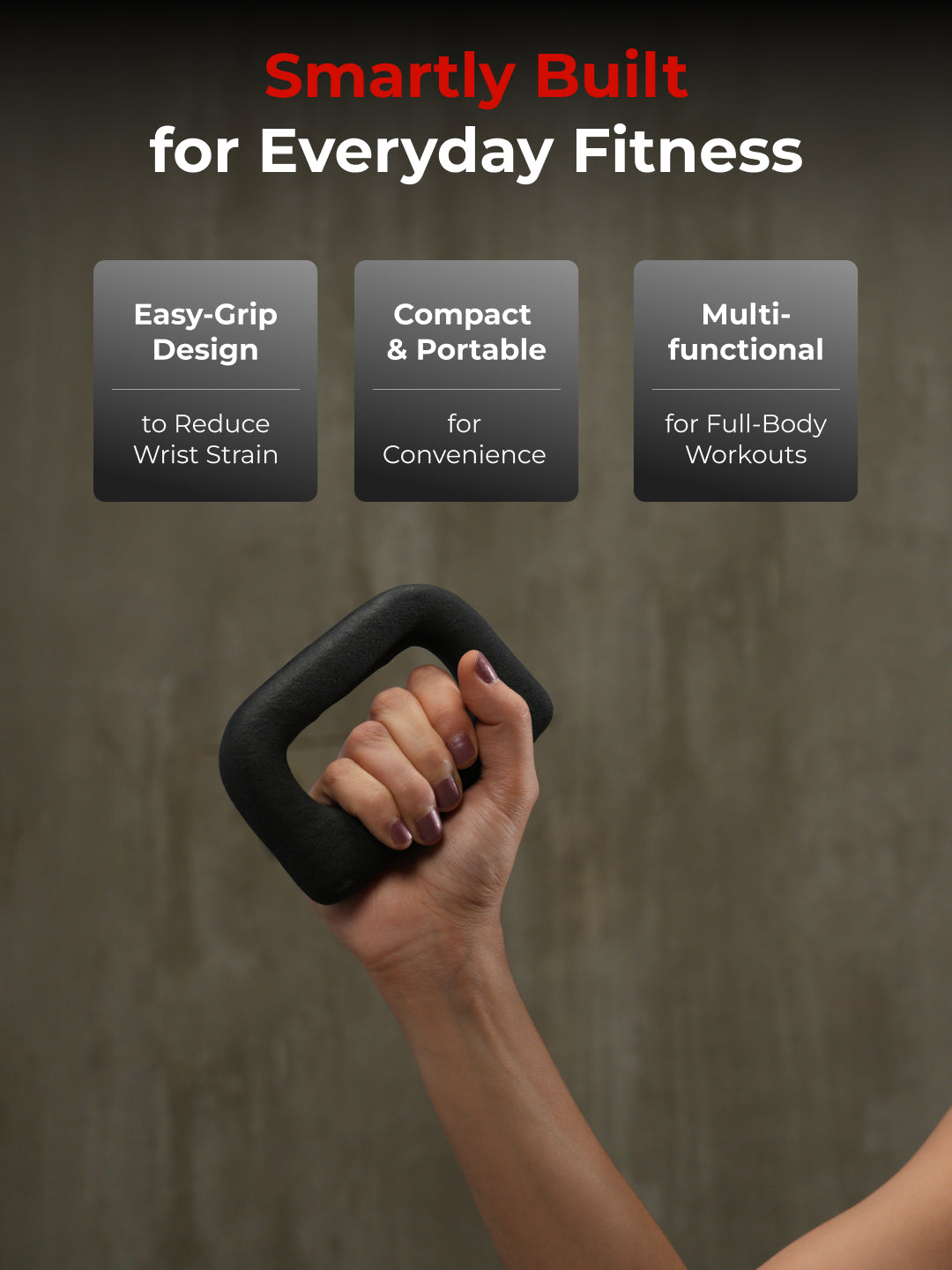 Cult UniFlex 1Kg x 2 Neoprene Hand Dumbbells | Anti-Slip Weights for Aerobics & Home Workouts