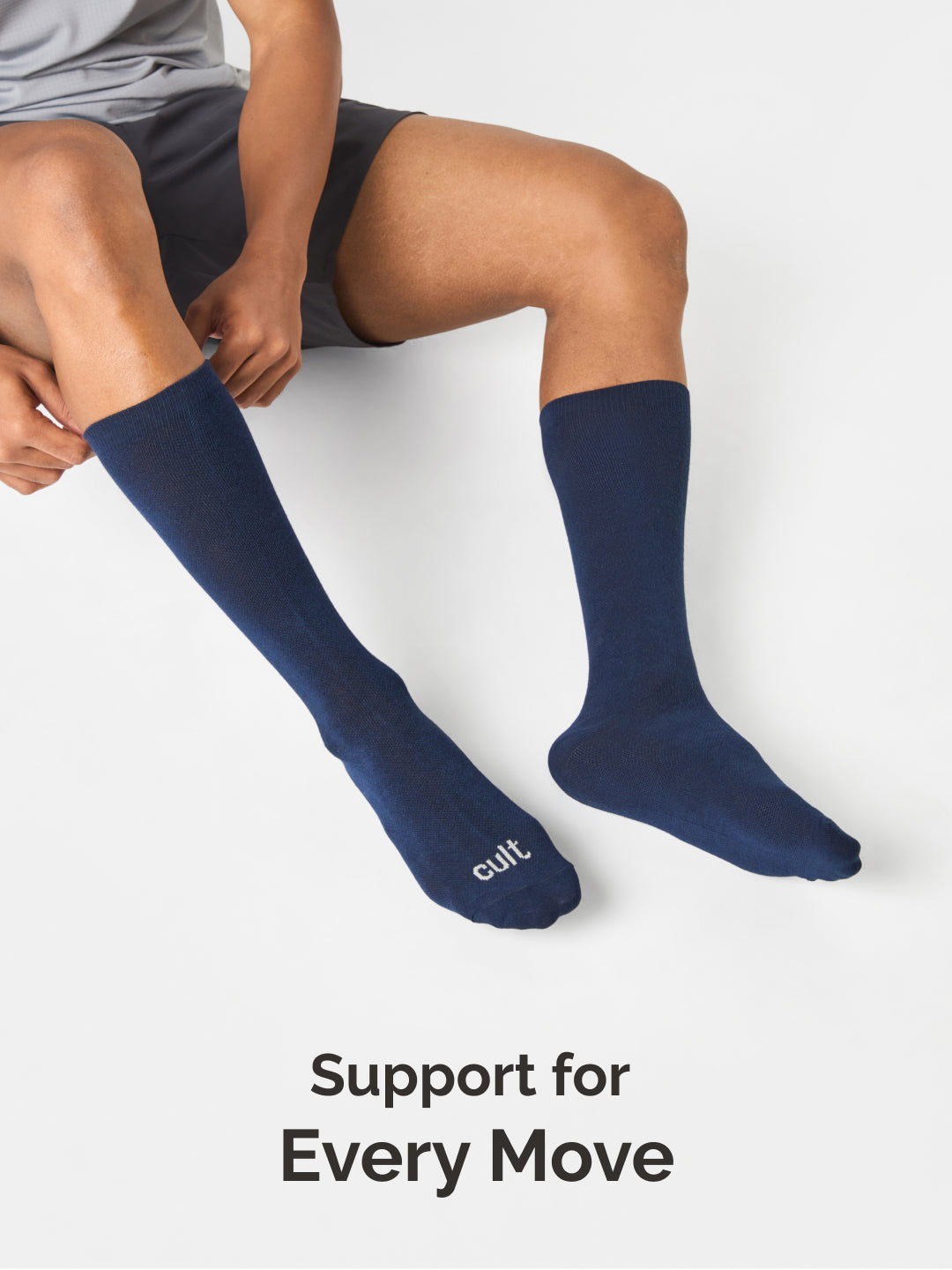 cult Compression Socks Navy Unisex